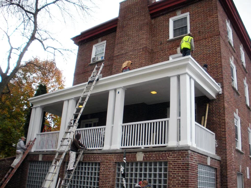  Side-Porch Repair Project - Oct 28, 2013
finishing work on the railings, roof and painting 