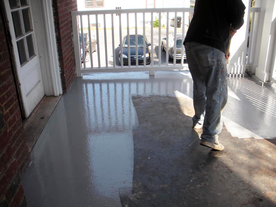  Side-Porch Repair Project - Oct 30, 2013
Finish Coating on Concrete Slab 