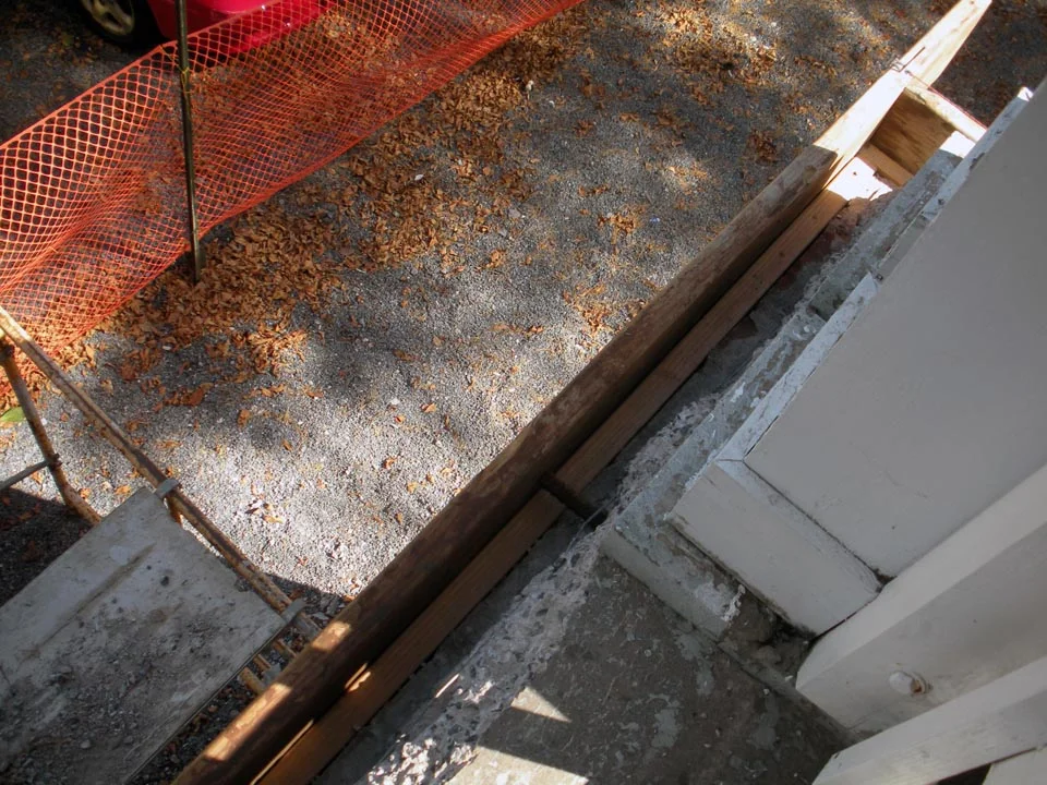  Sideporch Repair Project - Oct 9, 2013 - Concrete slab repair 