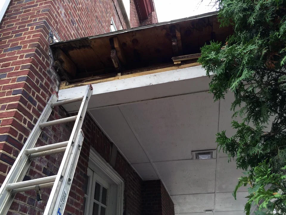  Side-Porch Repair Project - Oct 18, 2013
Side-Porch roof repairs 