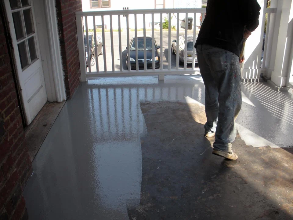  Side-Porch Repair Project - Oct 30, 2013
Finish Coating on Concrete Slab 