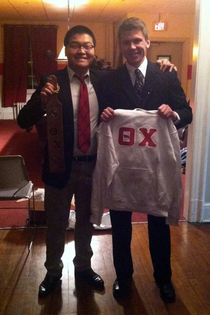 Andrew Sie and Edward Brand - Initiation Night - Fall 2013 - Nov. 15, 2013