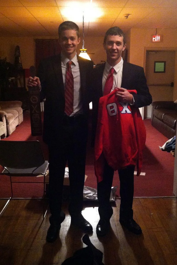 Tim and Caulen Hershman - Initiation Night - Fall 2013 - Nov. 15, 2013