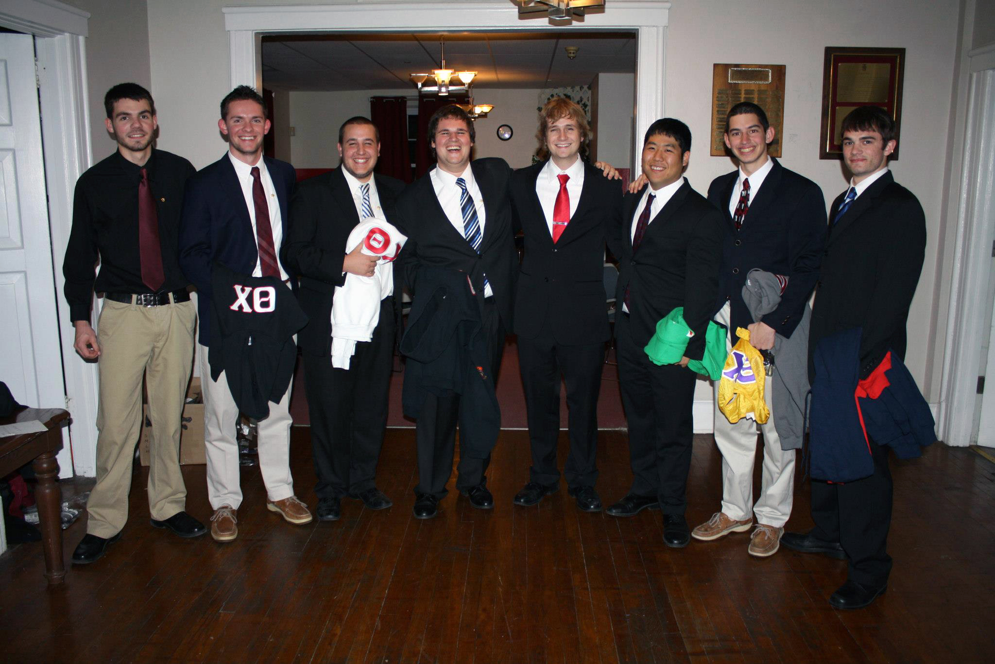  Brad Mackey, Sean Siburn, Jason Jonas, Tyler Wood, Aaron Speagle, Danny Lim, Alejandro Buxó and Brandon Roberts
Initiation Night - Fall 2012 