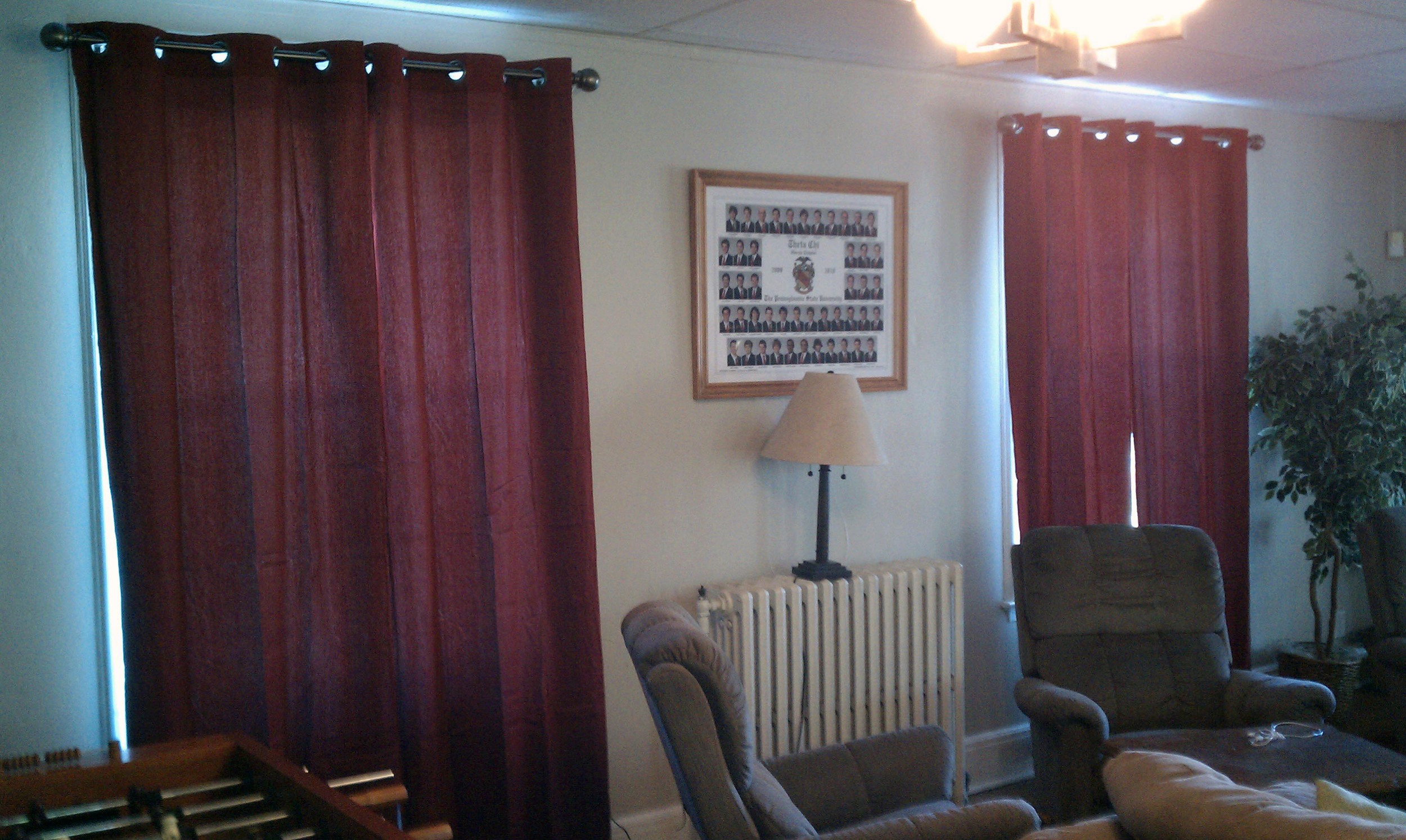  New curtains on the first floor
Sept. 2012 