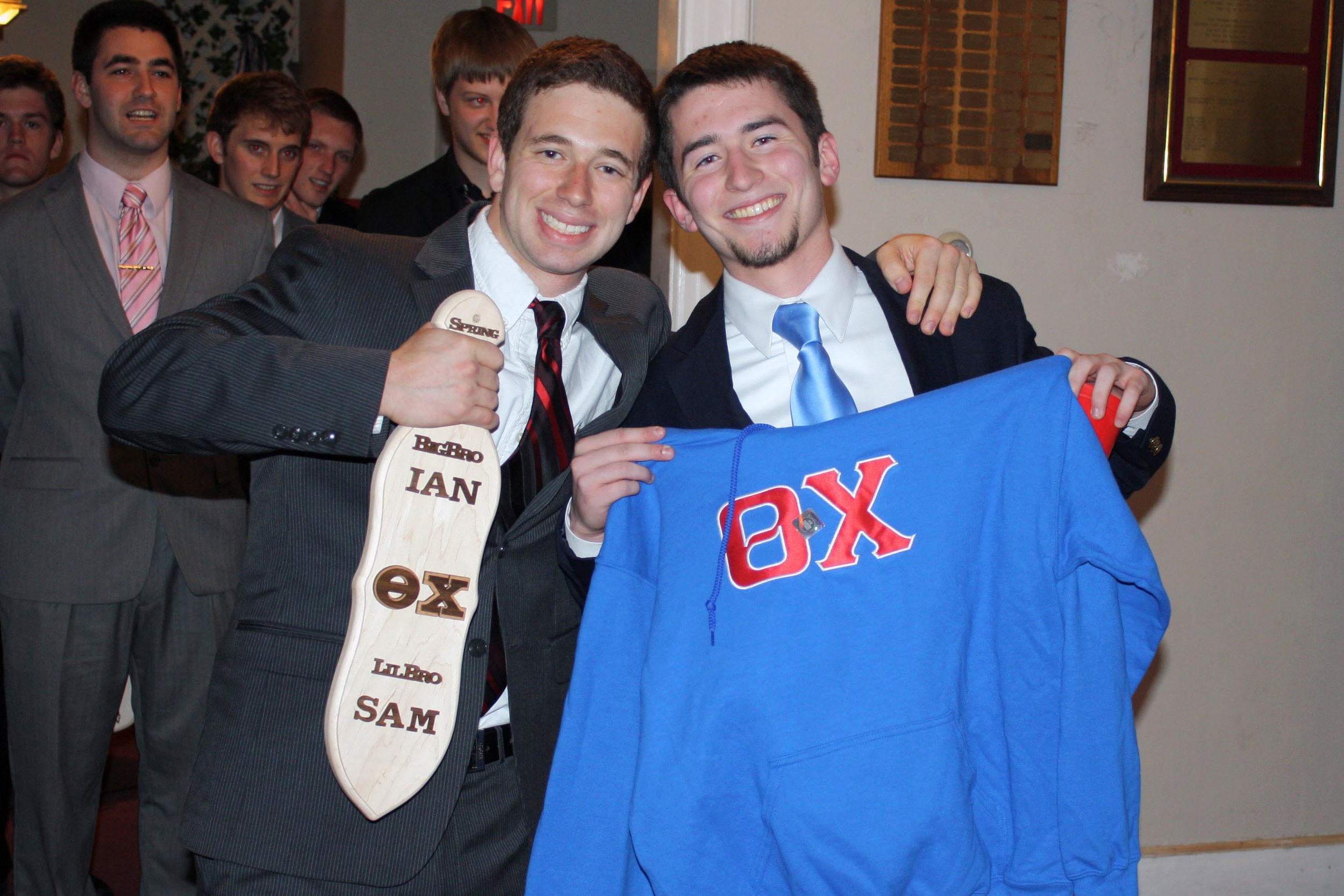  Big Brother Ian Brodsky (L) and Little Brother Sam Kulp
Spring 2012 Initiation Night 