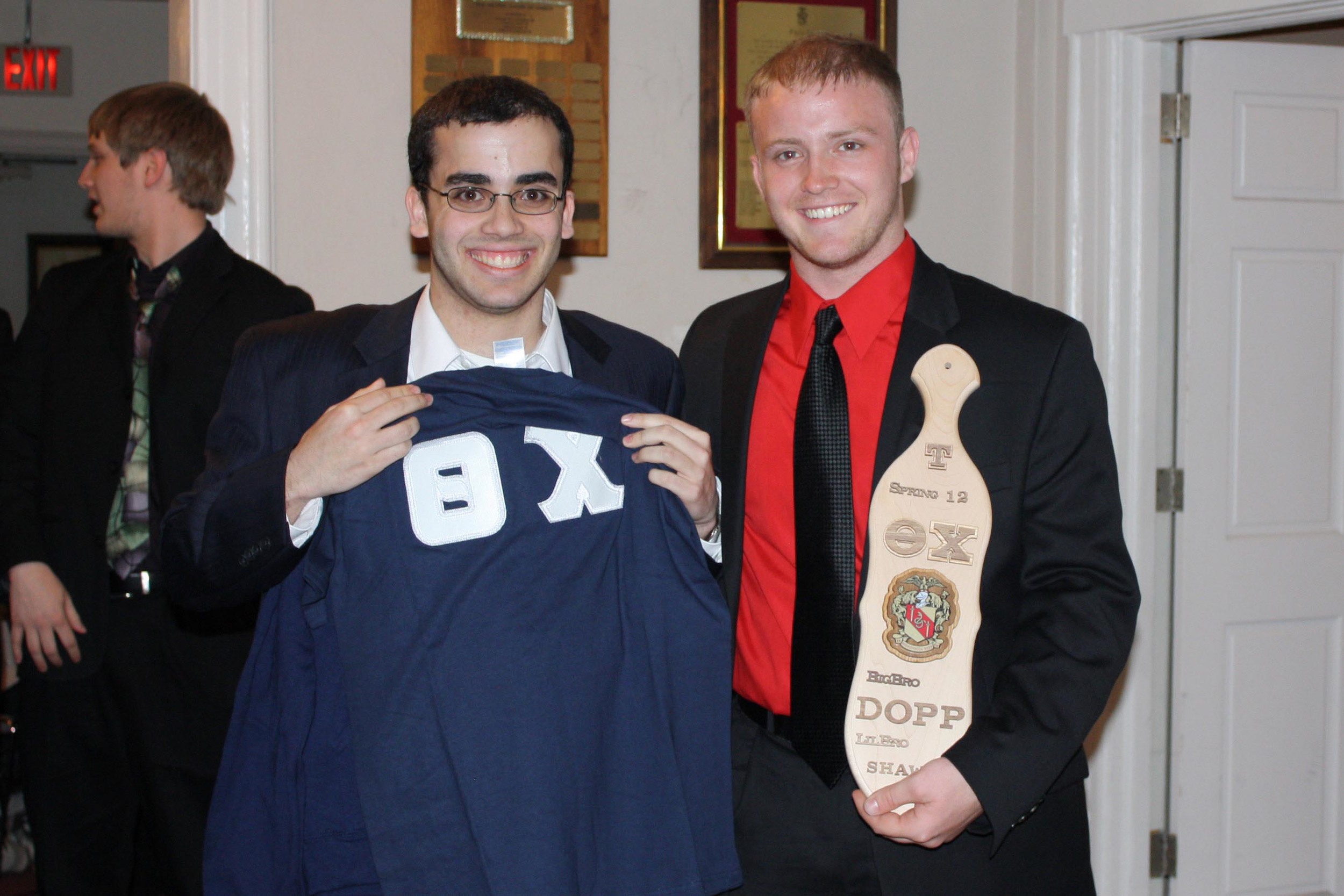  Little Brother Shawn Stern (L) and Big Brother Tyler Doppelheuer
Spring 2012 Initiation Night 