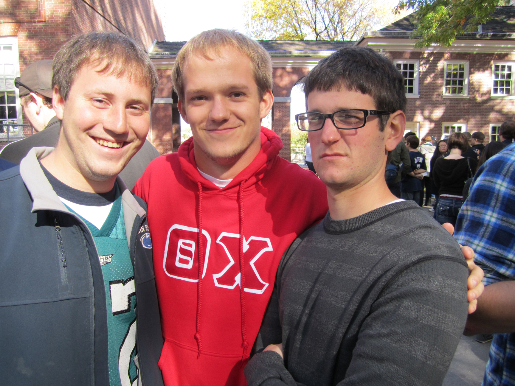  L to R: Jeremy Railing, Gerad Freeman, and Nick Lello in front of Independence Hall
Fall 2011 