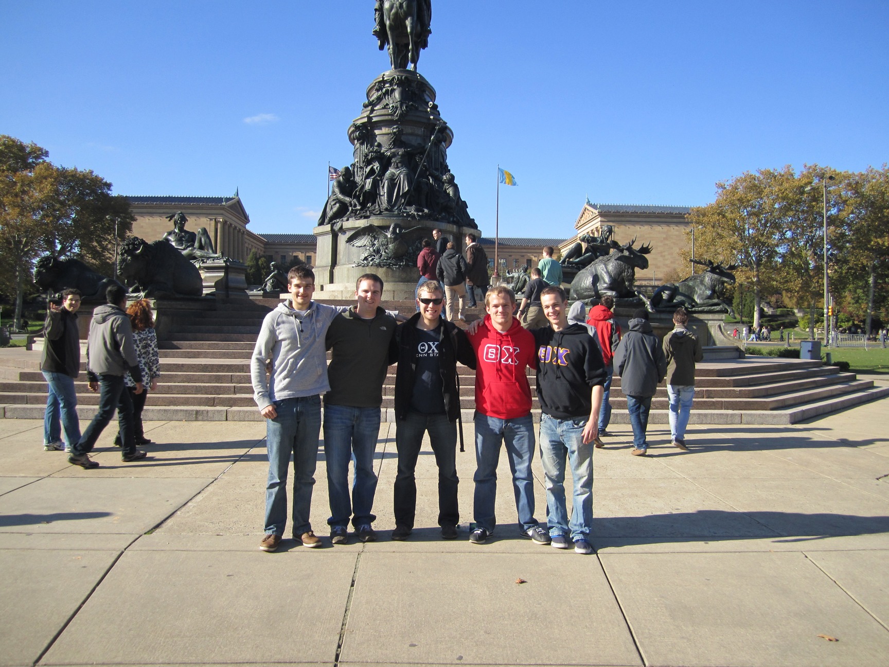  L to R: Sebastian Reigber, Jason Clark, Greg Smith, Geard Freeman, and Grant Gaston in front of the Philadelphia Art Museum
Fall 2011 
