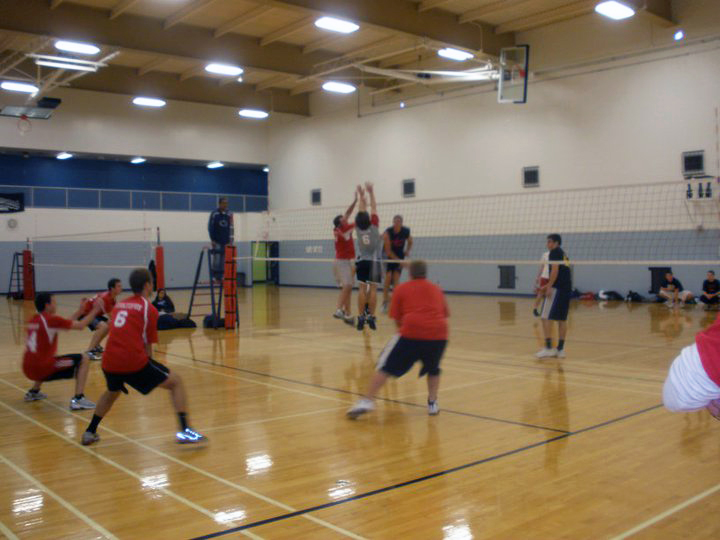  Blocking at the net
2010 Fall Intramural Volleyball Champions 