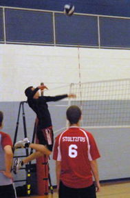  Kyle Sussman (jumping)
2010 Fall Intramural Volleyball Champions 