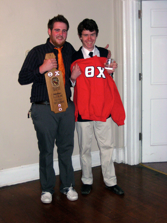 Liam Fennecken (L) and Brody Karn
Big Bro Little Bro gift exchange 