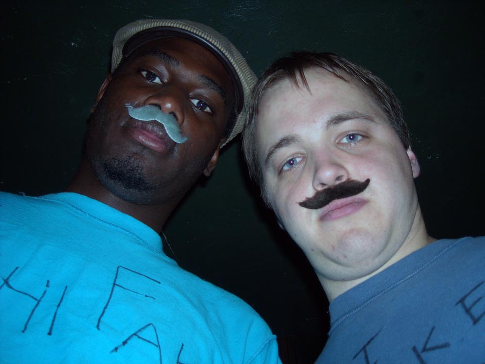  LeShawn Haynes (L) and Joseph Aranowski
Tachi Fake Mustachio Bar Tour '09 