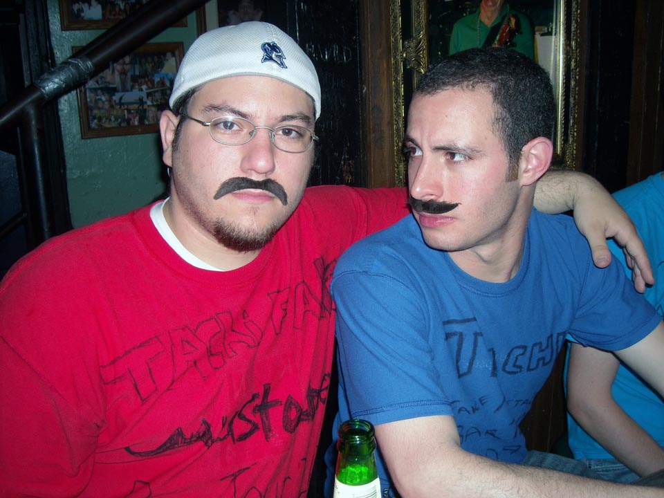  Travis Pulling (L) and Jason Chottiner
Tachi Fake Mustachio Bar Tour '09 