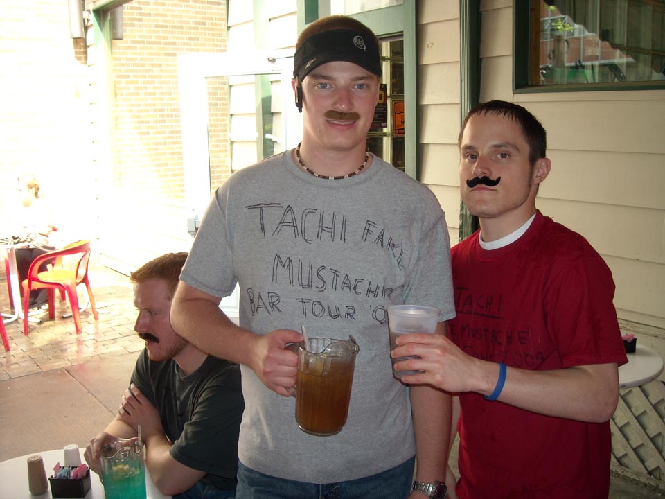  Jared Metzger (L) and Jasen Marshall
Tachi Fake Mustachio Bar Tour '09 