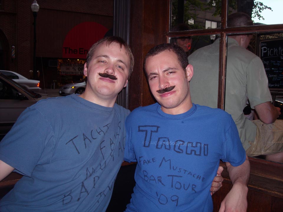  Joseph Aranowski (L) and Jason Chottiner
Tachi Fake Mustachio Bar Tour '09 