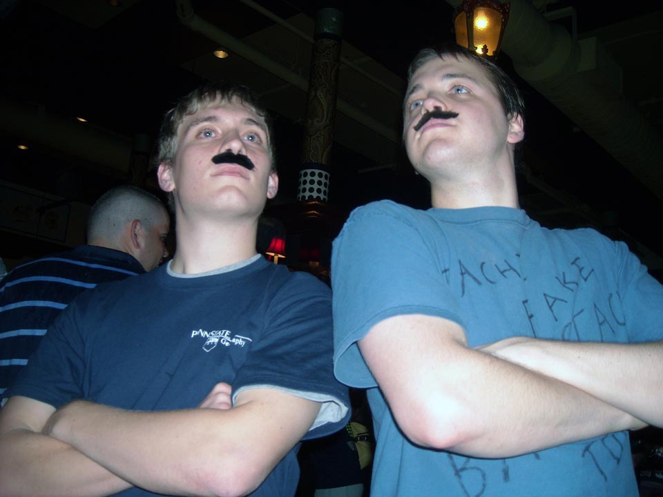  Joe Sosik (L) and Joseph Aranowski
Tachi Fake Mustachio Bar Tour '09 