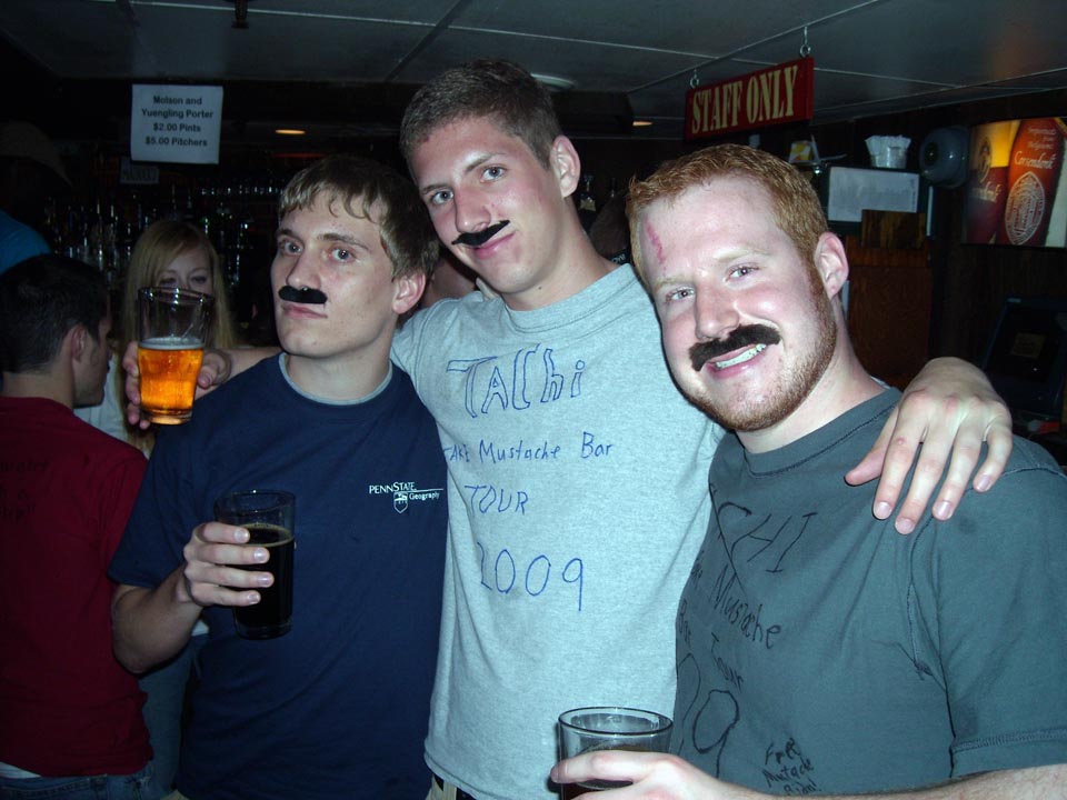  L to R: Joe Sosik, Tom Heffner and Zach Binder
Tachi Fake Mustachio Bar Tour '09 