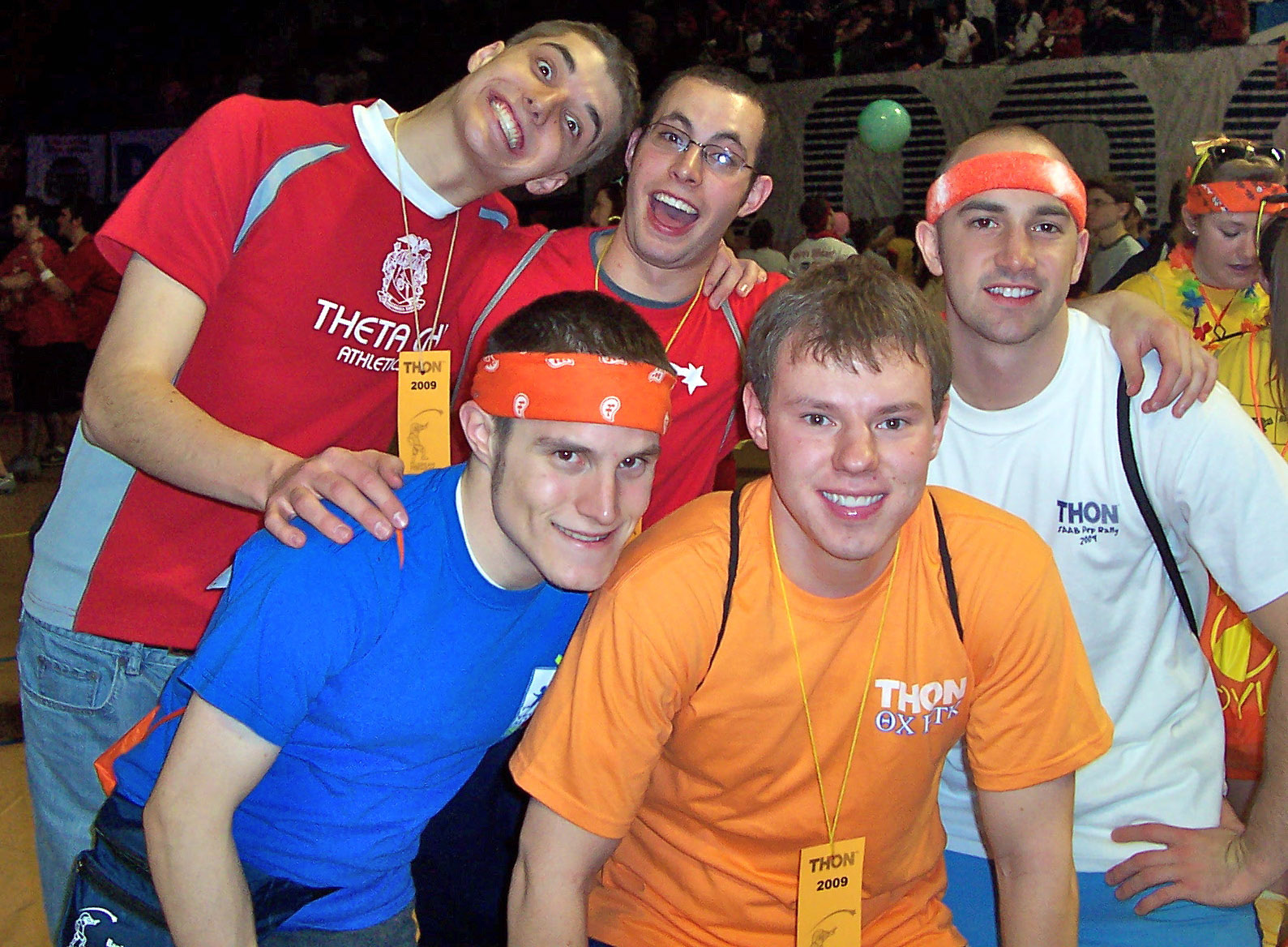  L to R: Paul Weber, Jasen Marshall, Jason Chottiner, Kent Rentschler, Casey Leman at THON 