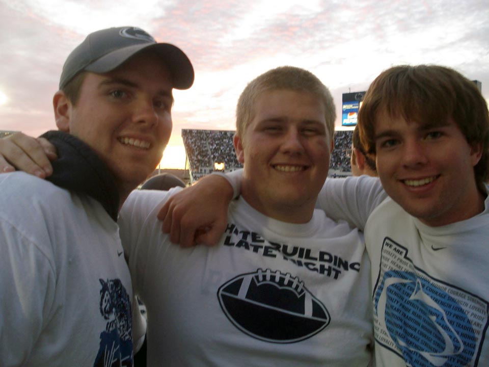  L to R: Jason Clark, Daniel Weinman and Daniel Cartwright
at the Michigan Game, Oct. 18, 2008 