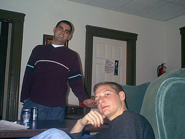  James Colcher (L) and Dean Lyzak
photo courtesy Nicholas Basile '04 