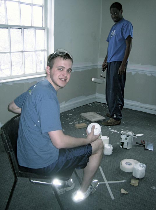  Joseph Aranowski (L) & LeShawn Haynes
at Alumni Work Weekend 