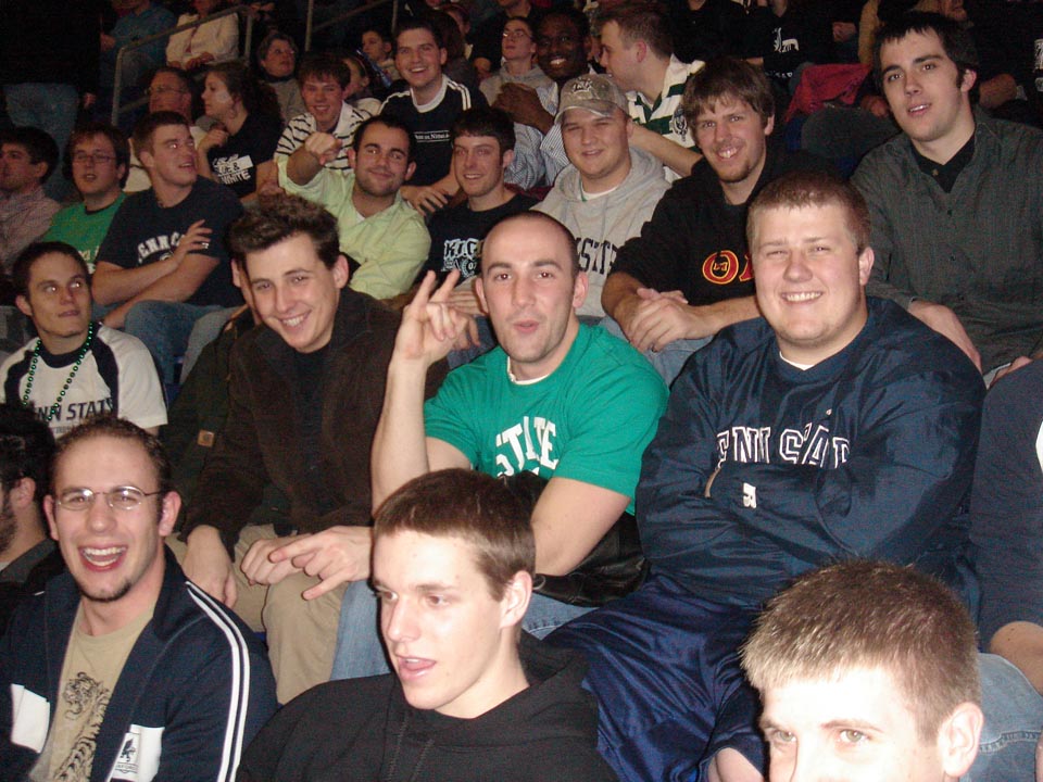  Jared Marshall, Dave Gendlemen, Timothy Uhrich, Casey Leman, Dan Weinman
Brothers at the PSU Basketball Game
at Alumni Work Weekend 