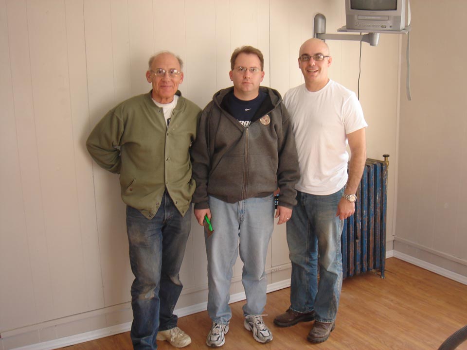  L to R: Richard Bartnik, Chris Bartnik and Jim Stuhltrager
at Alumni Work Weekend 