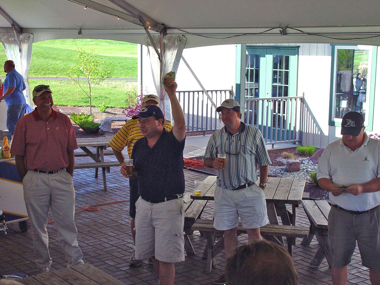  L to R: TK, Bob Mooney, TK and TK
2007 Golf Open
photo courtesy of Ed Beidel '76 