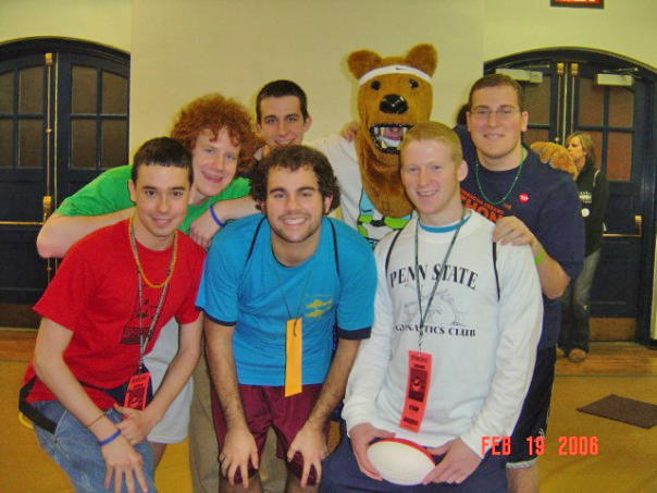  Top Row: TK, Jimmy Surdoval, Nittany Lion, Joshua Block
Bottom Row: Eric Forner, Jeffrey Kranzel, Matt Thomas
Dance Marathon 