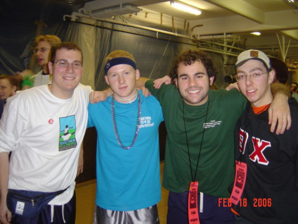  L to R: Joshua Block, Matt Thomas, Jeffrey Kranzel and David Krisch
Dance Marathon 