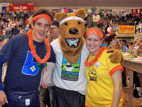  Todd Pontius and Nittany Lion
Dance Marathon 