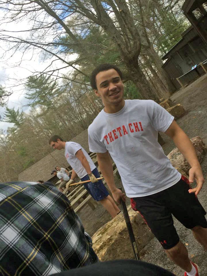 Ryan Gattoni and Michael Tapsoba at Shavers Creek - April 2014
