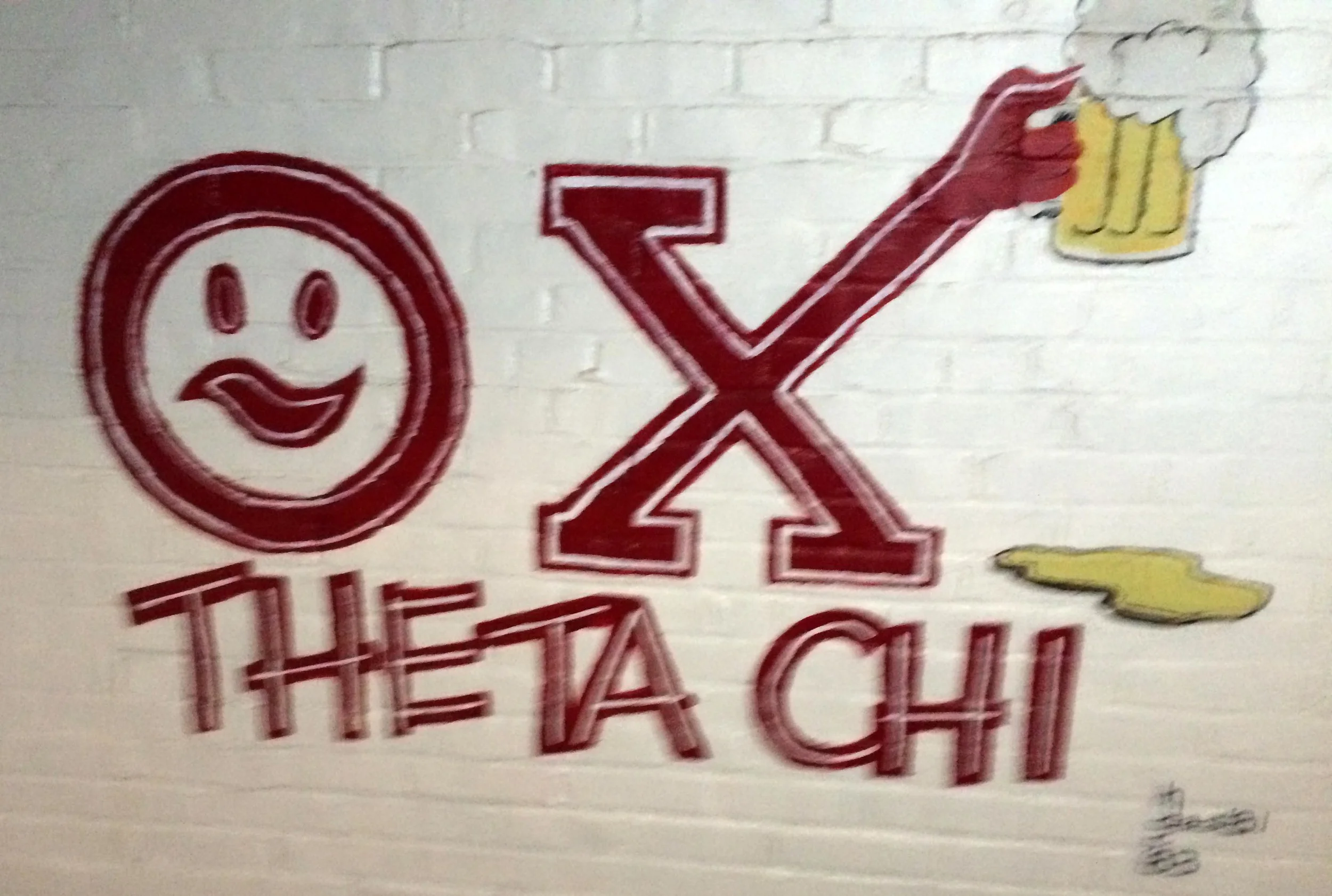  Mural in Fire Tower by Hugh Cadzow, Don Smith and Gary Hicks circa 1982 