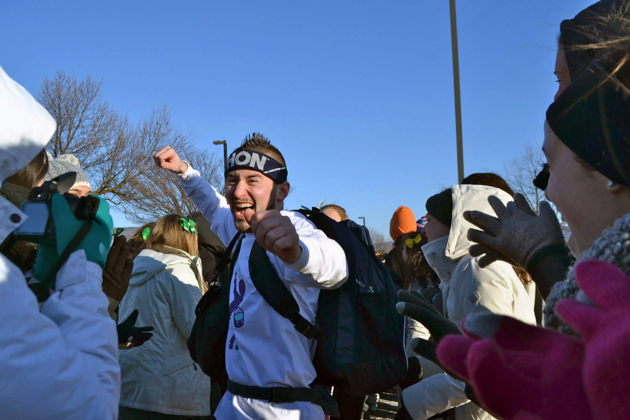 Sam Kulp enterting THON 2015