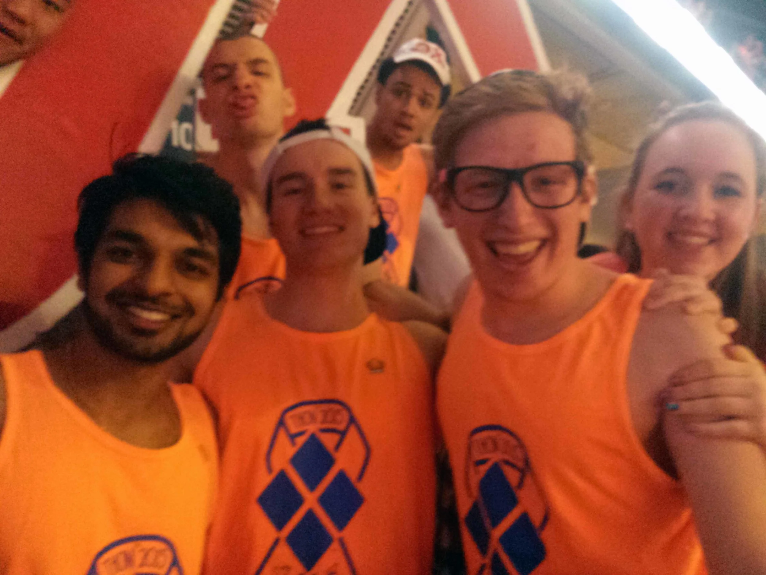 Parth Patel, Derek Miller, Mark Joyce, Mike Tapsoba, Connor Dekrani at THON 2015