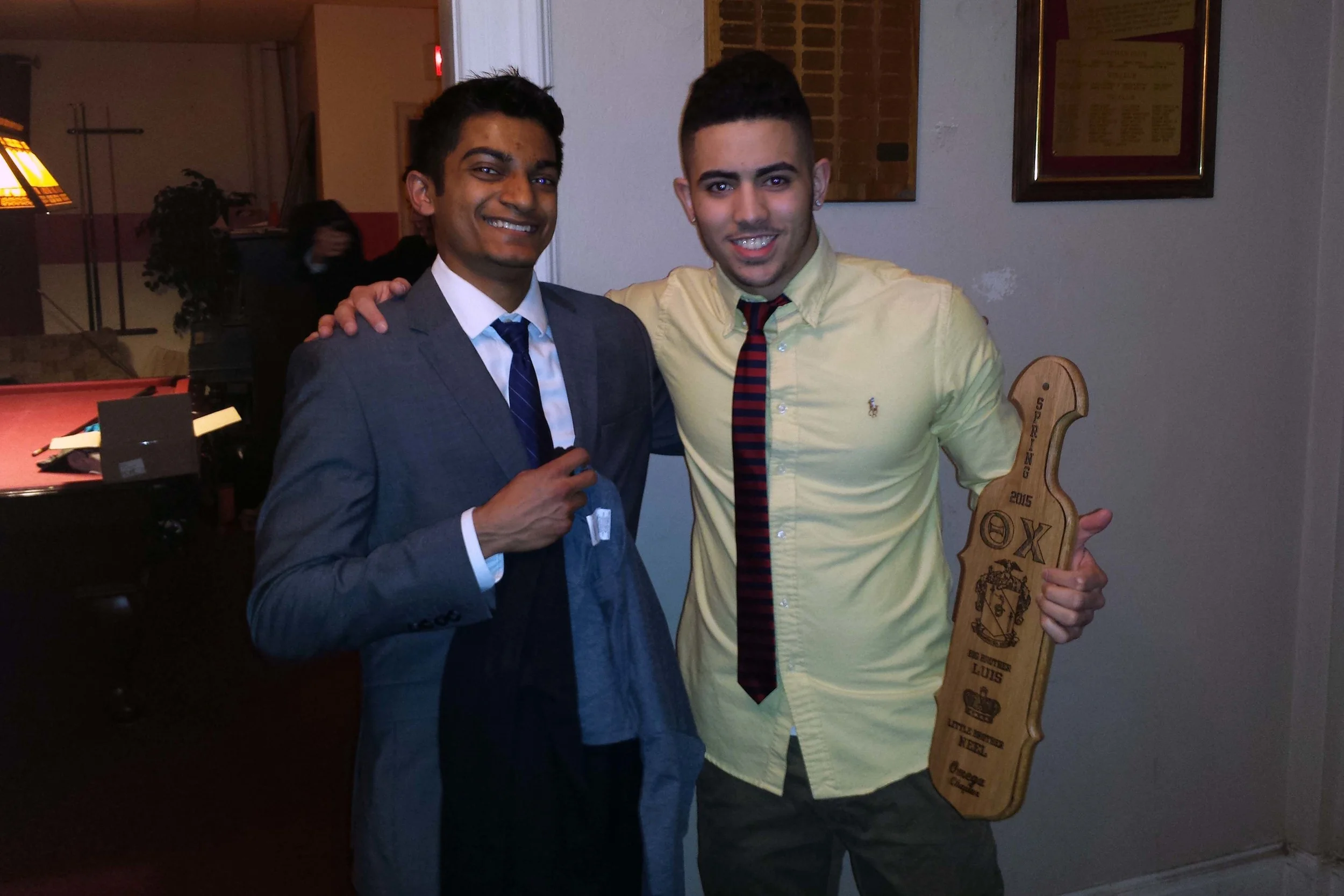 Spring 2015 Initiation - Neel Parikh and Luis Roman