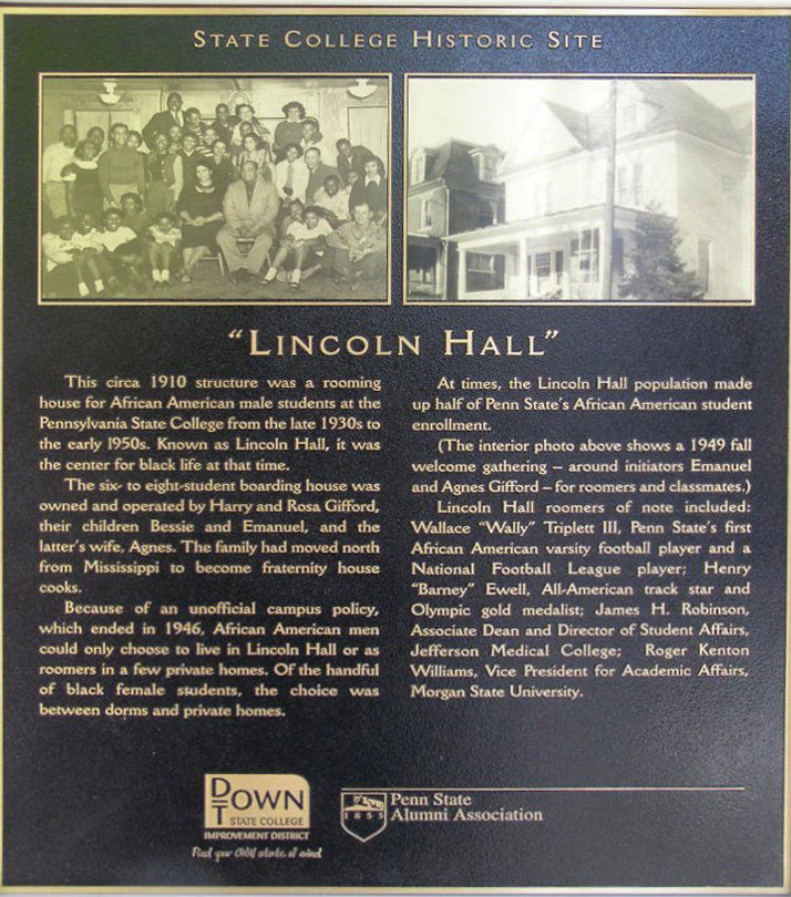 Lincoln Hall Historical Marker