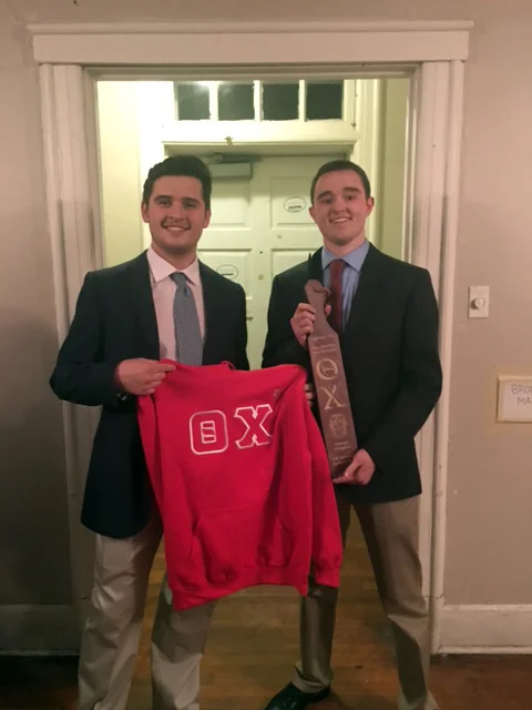  2016 Spring Initiation Night - Big Tim Gregory and Little Jordan Reed 