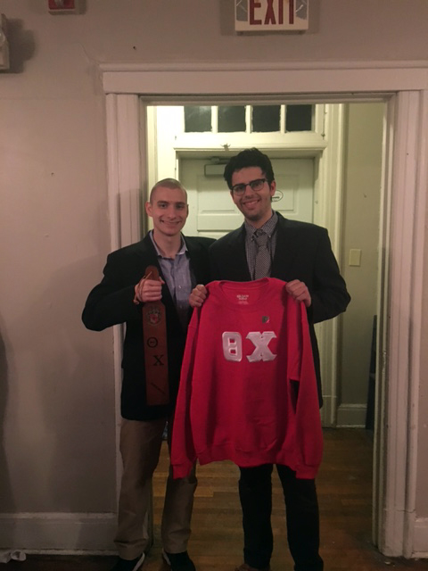  2016 Spring Initiation Night - Big Derek Miller and Little Paul D'allesio 