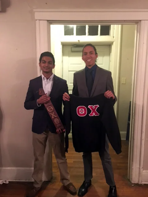 2016 Spring Initiation Night - Big Neel Parikh and Little Christian Cruz 