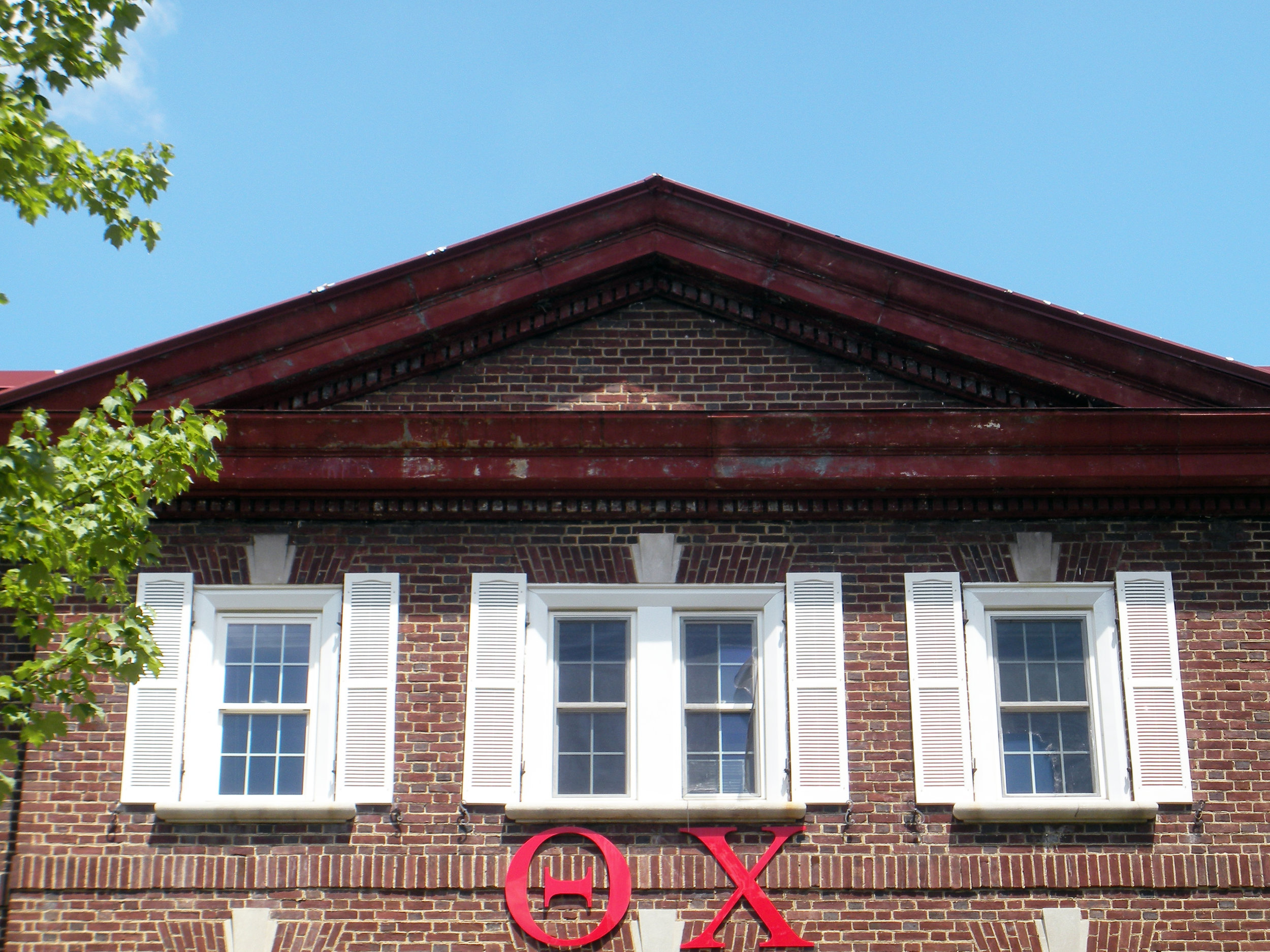  The remaining exterior trim has been repaired and painted, including the cornice work at the top of the house.  