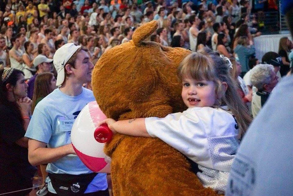 Leah Fait and The Nittany Lion at THON 2017