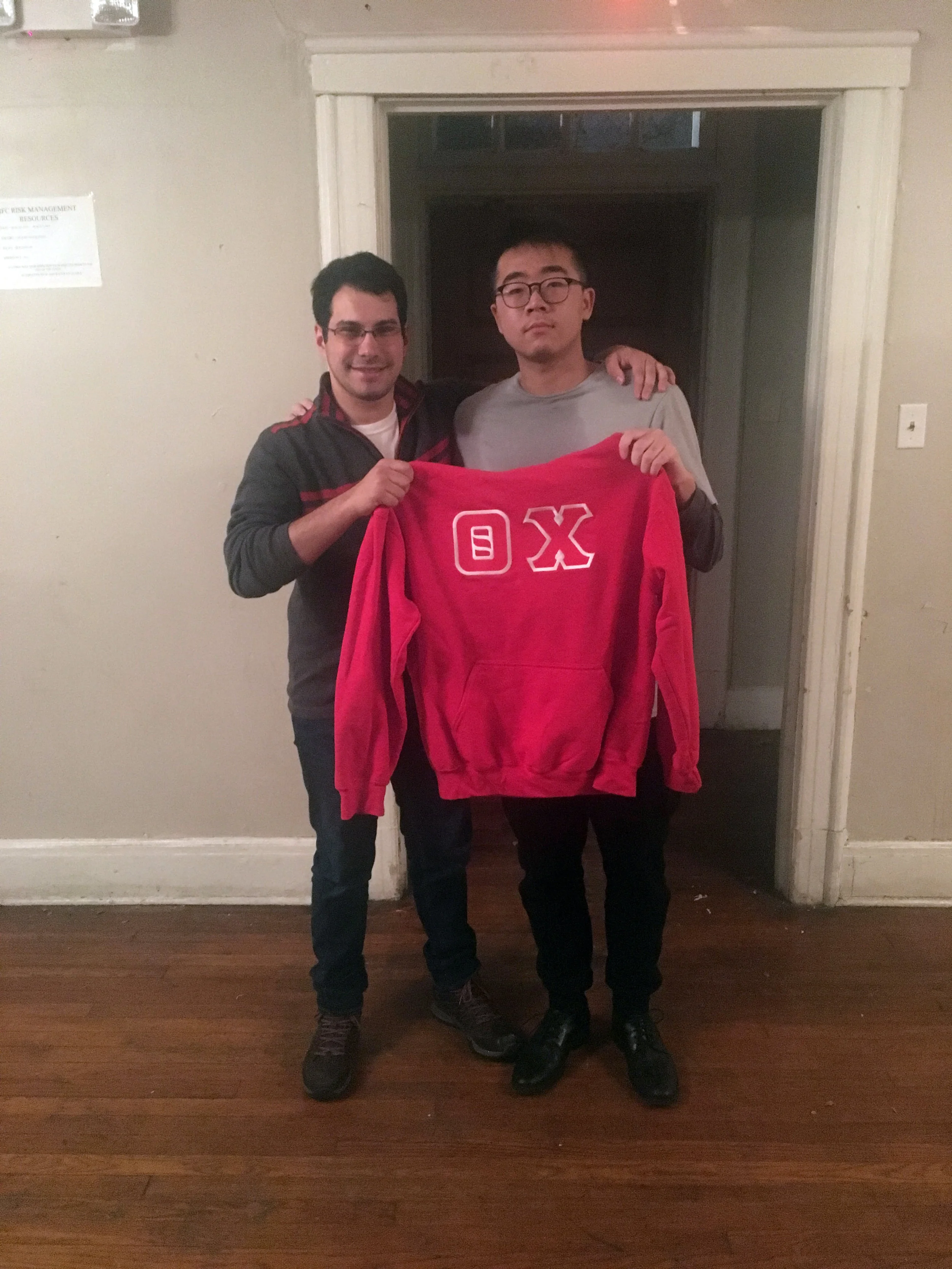 Newly Initiated brother with with big brother - Jeremy and Marion - Nov. 2018