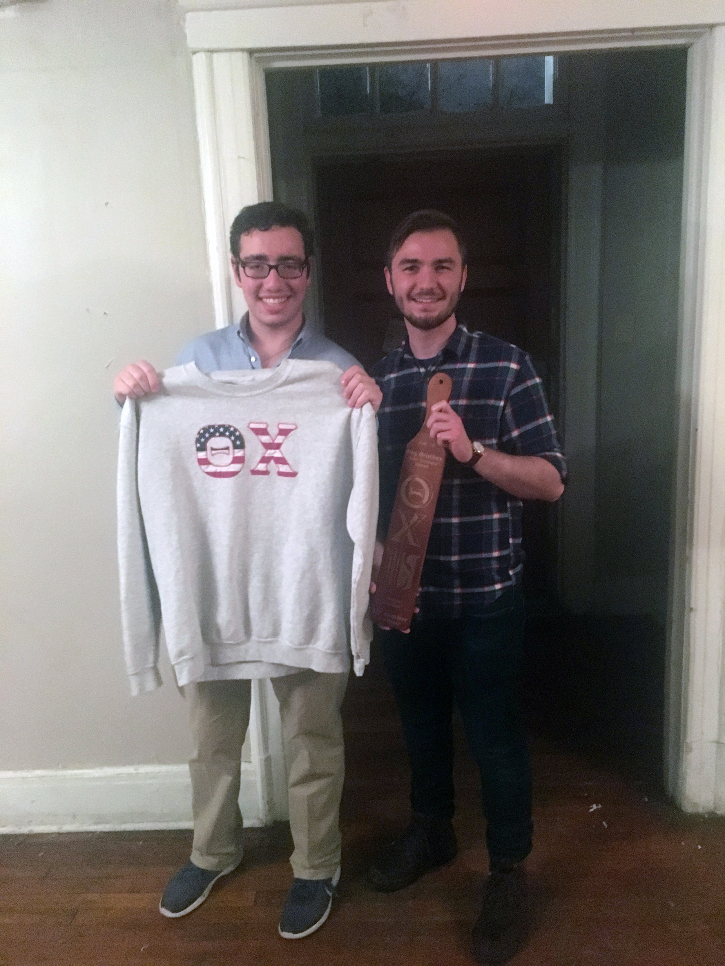  Newly Initiated brother with with big brother -  Rob (L) and Nate - Nov. 2018 