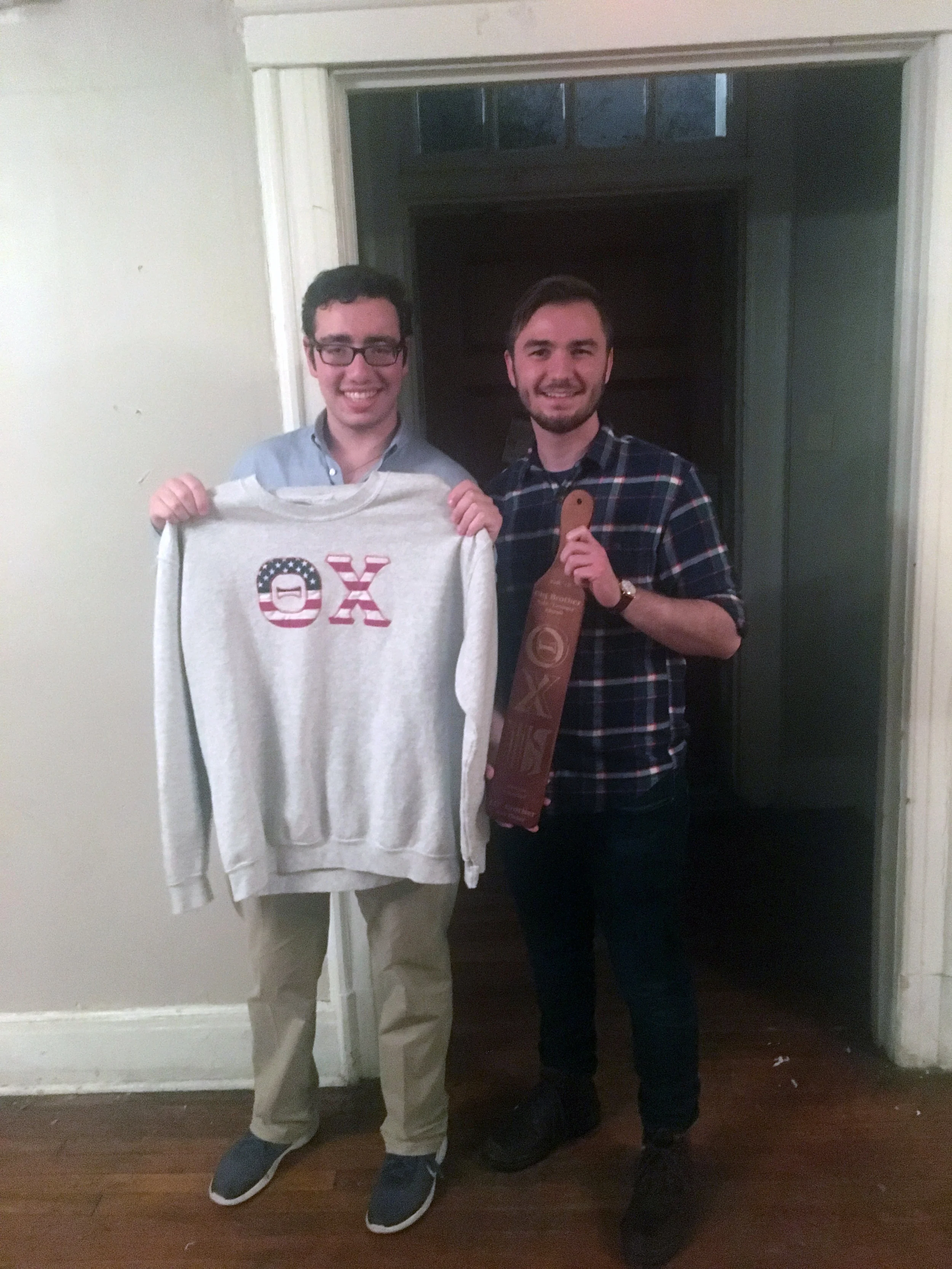 Newly Initiated brother with with big brother - Rob (L) and Nate - Nov. 2018