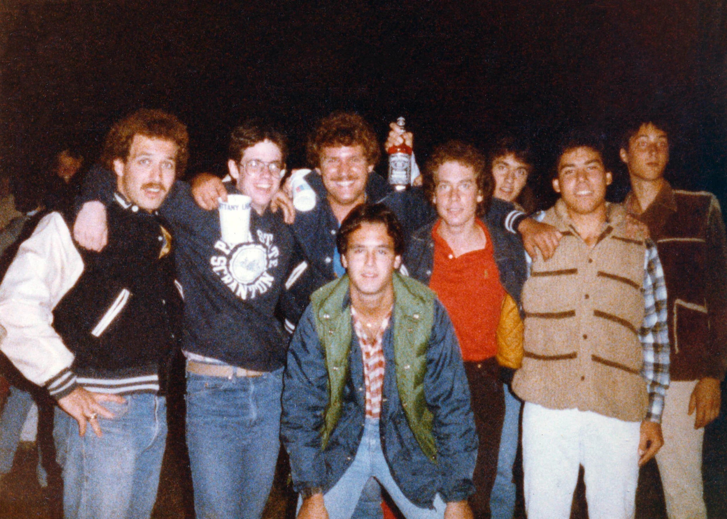 Fall 1982 - Seniors - L to R: Ryan Wismer, Anthony Panicelli, Scott Kotcamp, Owen Fishman, Bill Lunde, Mike Marcelli, Alan Vladamir, David Perkins