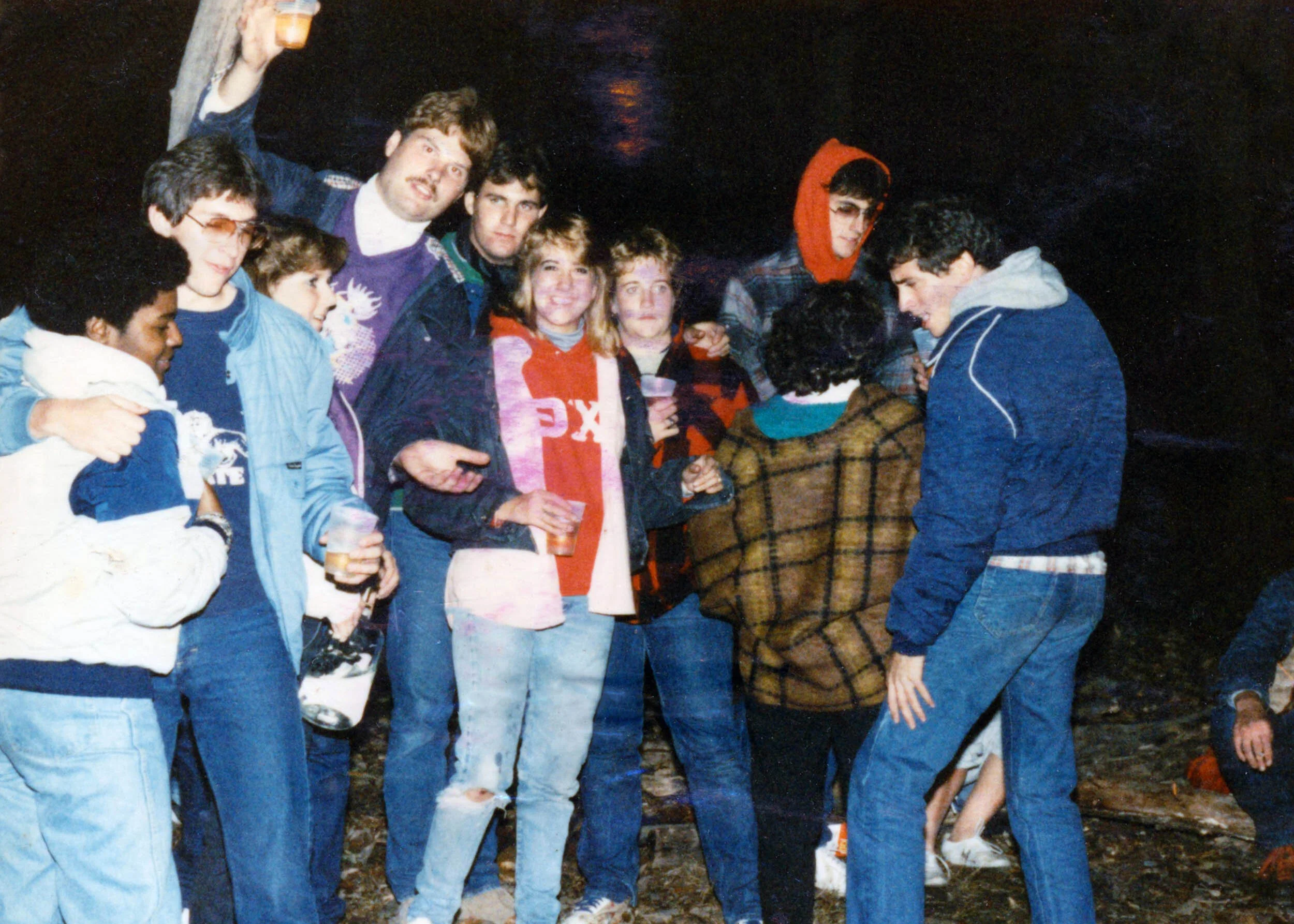 1985 Fall - Mt. Nittany - Douglas Craig, Al Guber, Todd Moore, Chris Trentini and Jamie Koppersmith
