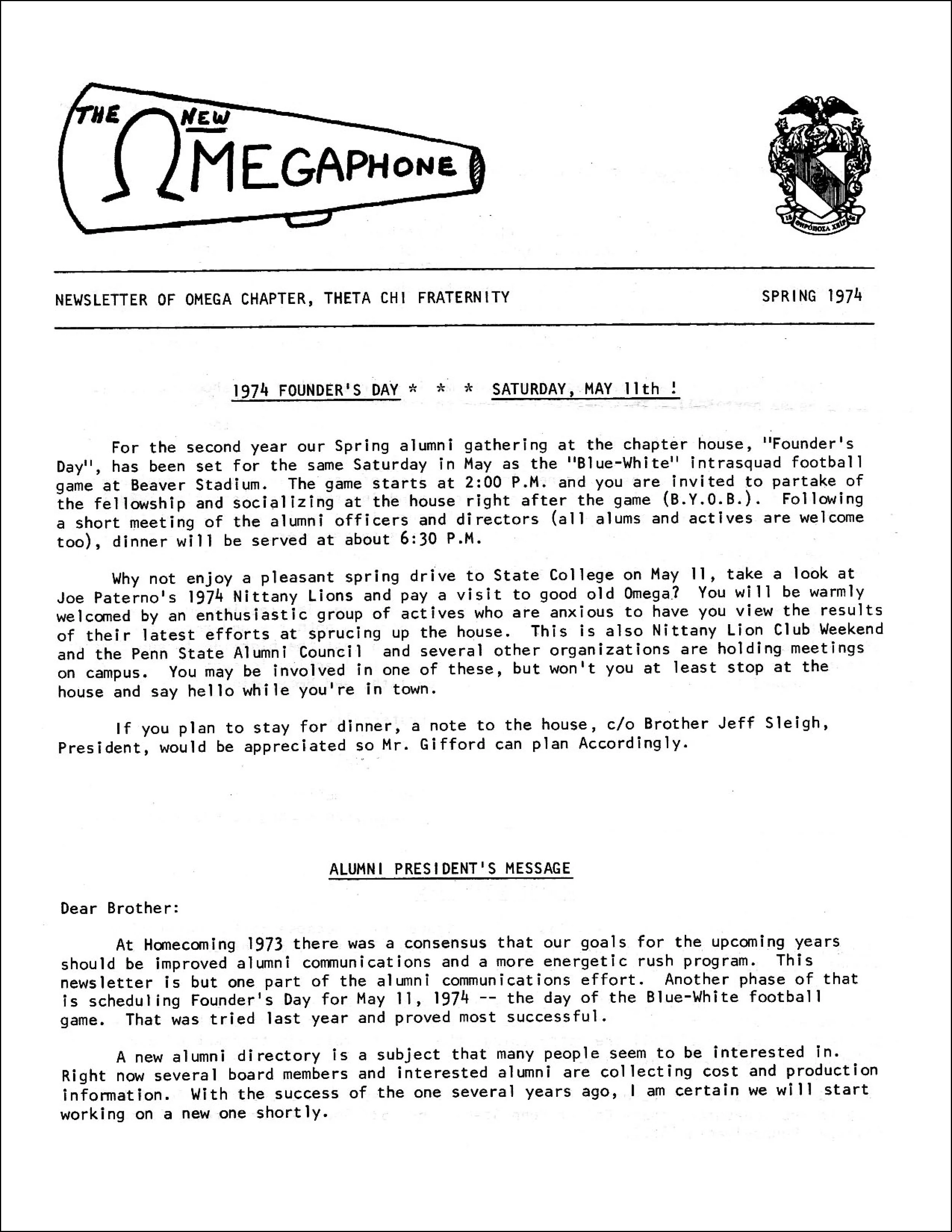 Spring 1974 Omegaphone