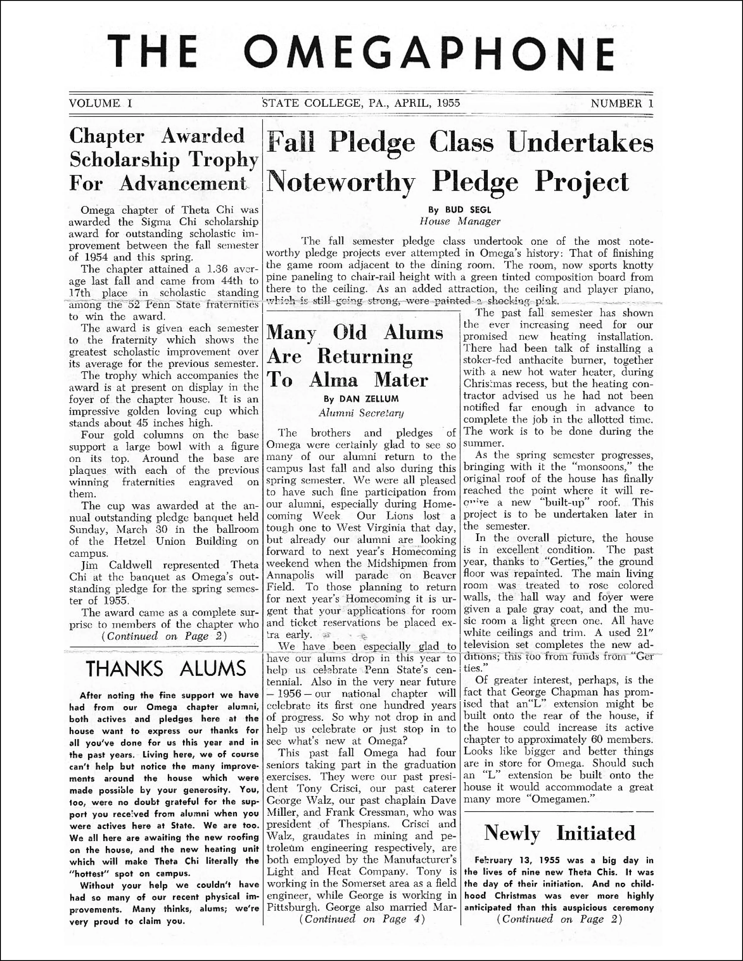 April 1955 Omegaphone